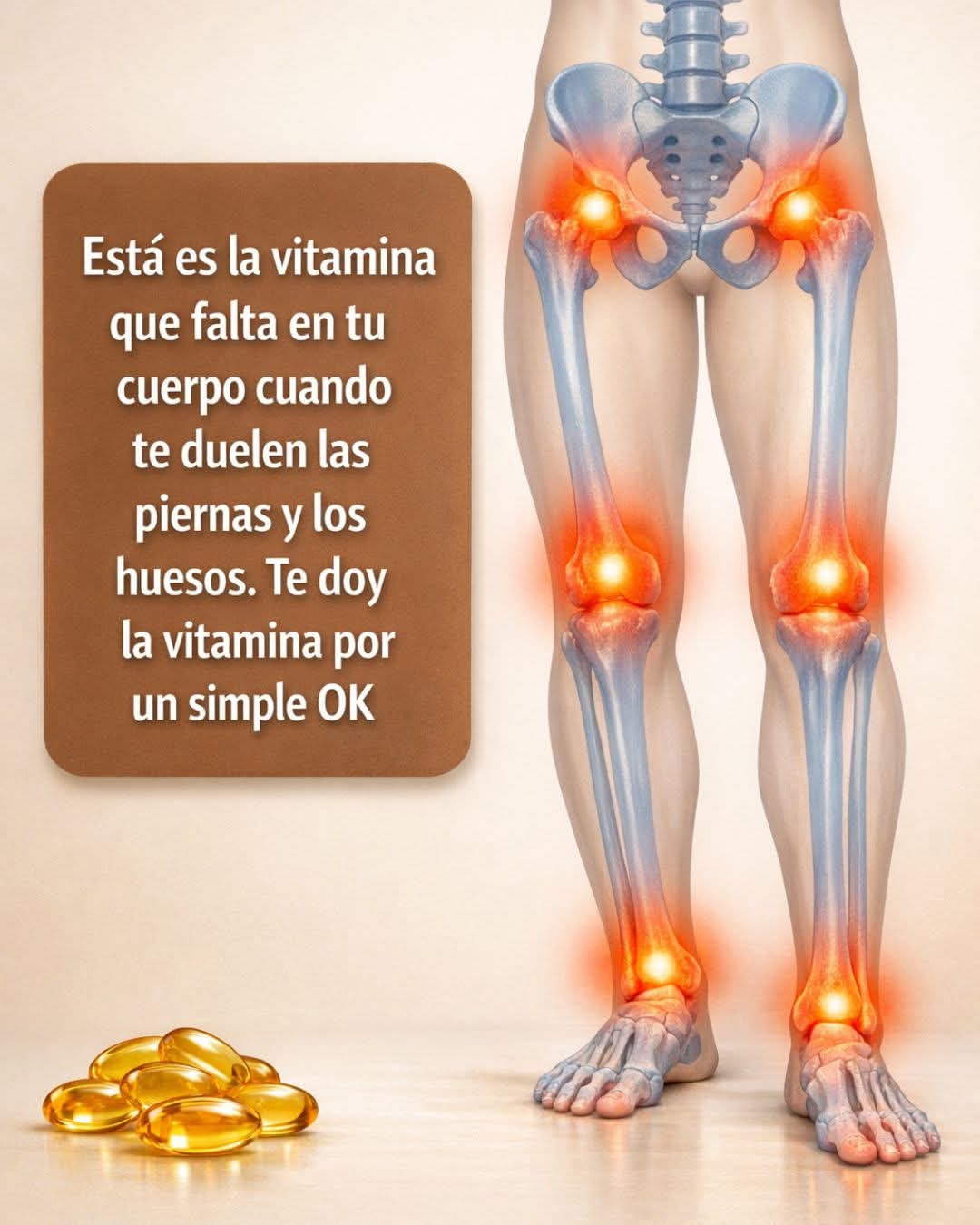 La Vitamina Esencial para Aliviar el Dolor en Piernas y Huesos