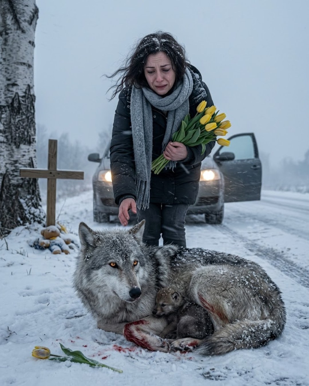 Regresó al lugar donde perdió a su hijo, y lo que encontró en la nieve lo cambió todo-iwachan