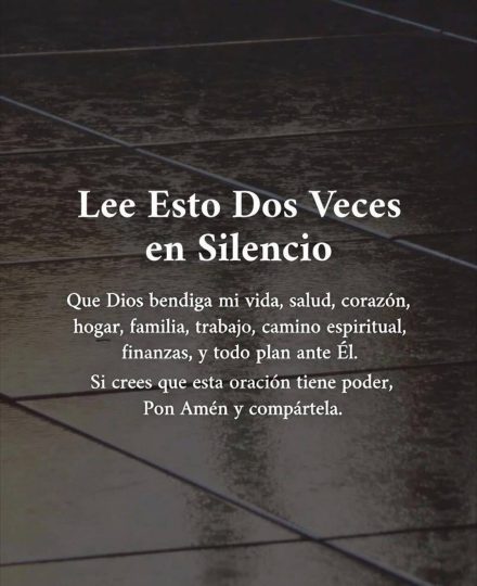 A veces no necesitamos más ruido. Necesitamos silencio… y fe.