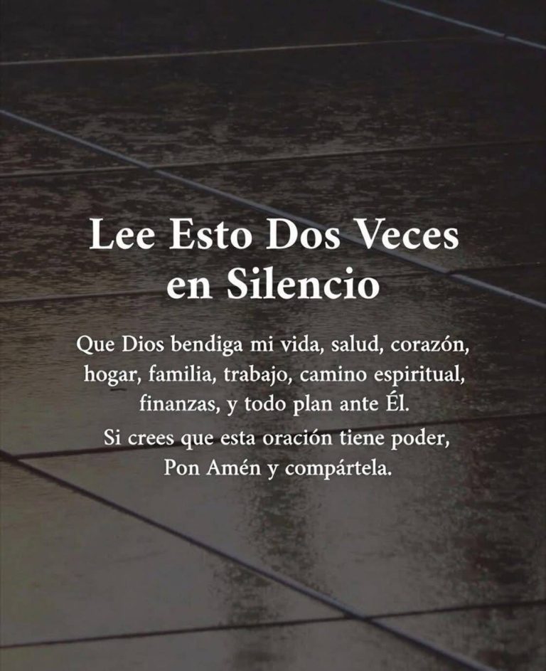 A veces no necesitamos más ruido. Necesitamos silencio… y fe.