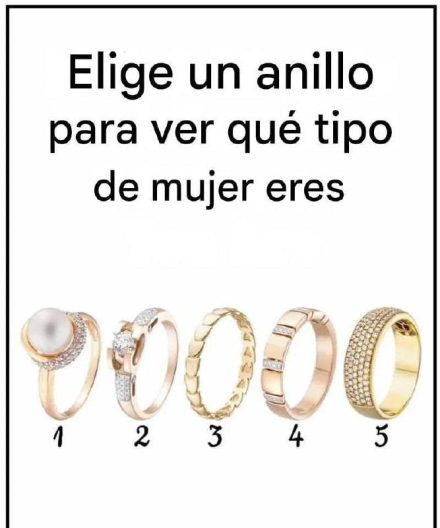 ²²Elige un anillo y descubre qué tipo de mujer eres