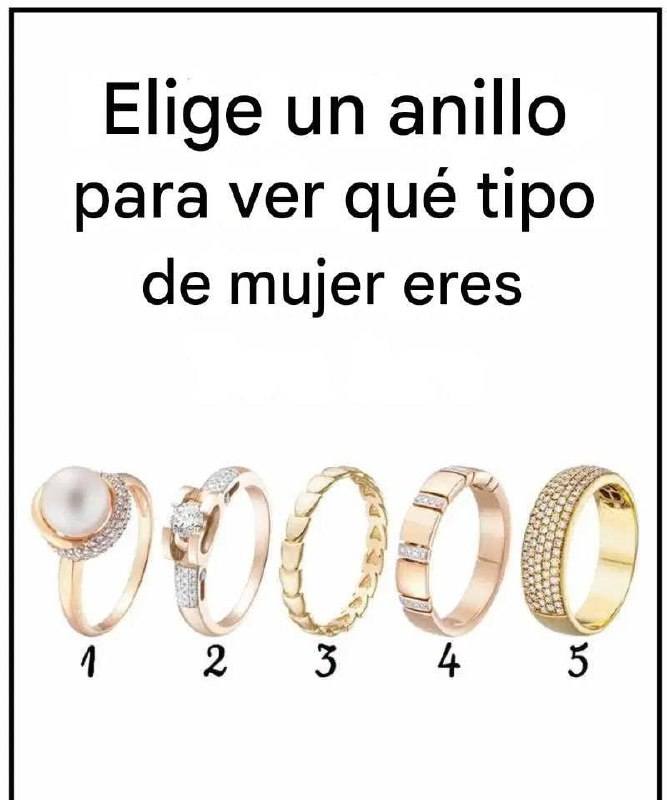 ²²Elige un anillo y descubre qué tipo de mujer eres