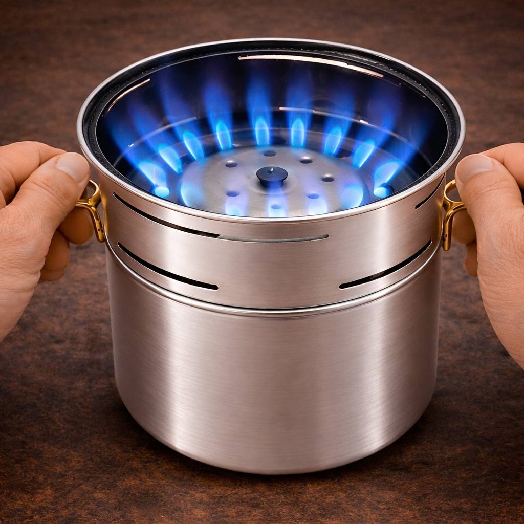 Sin gas, sin leña: esta mini estufa casera con latas te da calor gratis.