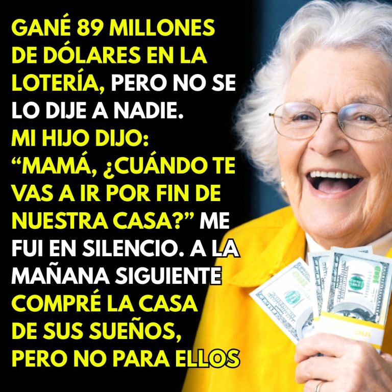 Gané 89 millones en la lotería, pero guardé el secreto… hasta que mi hijo dijo esto.