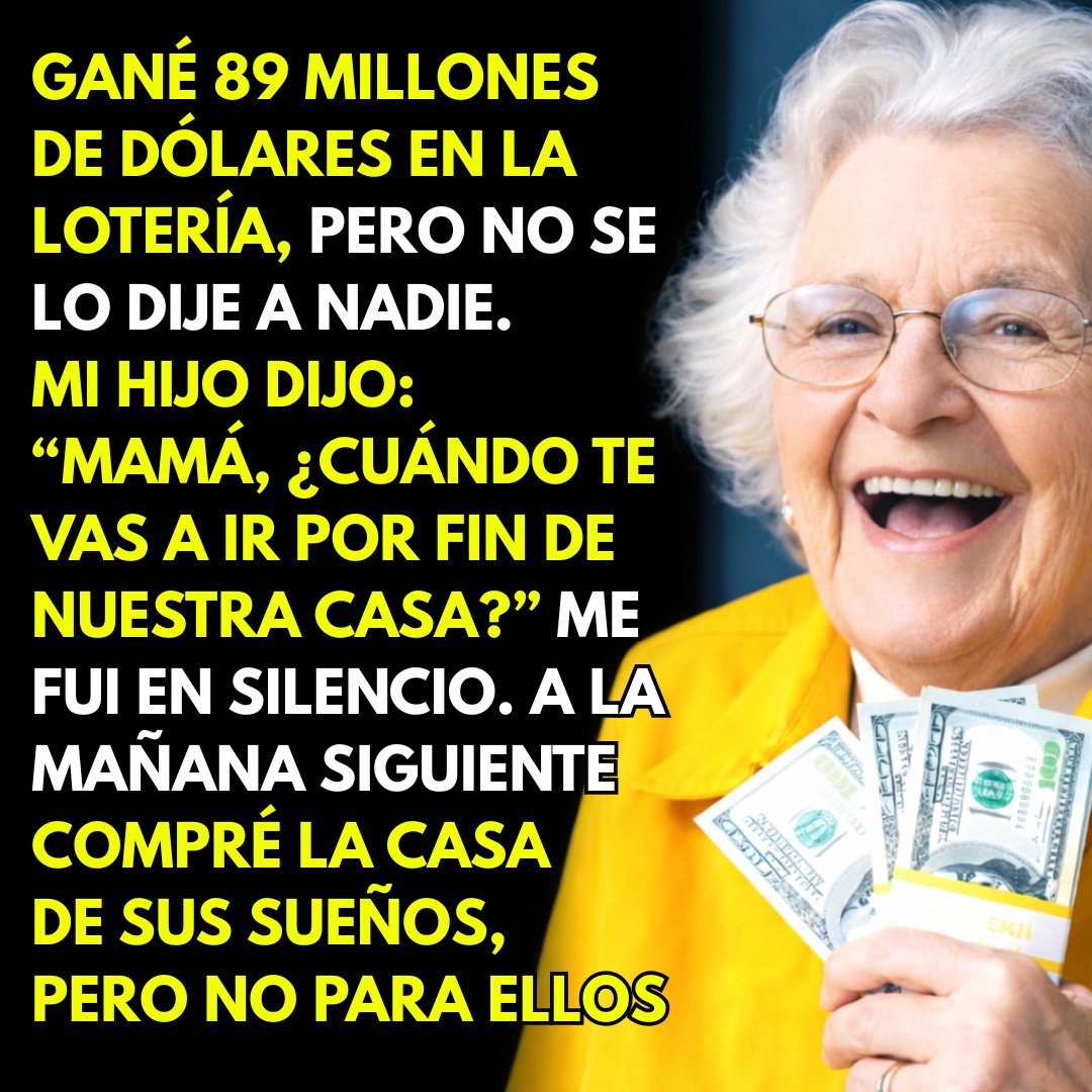 Gané 89 millones en la lotería, pero guardé el secreto… hasta que mi hijo dijo esto.
