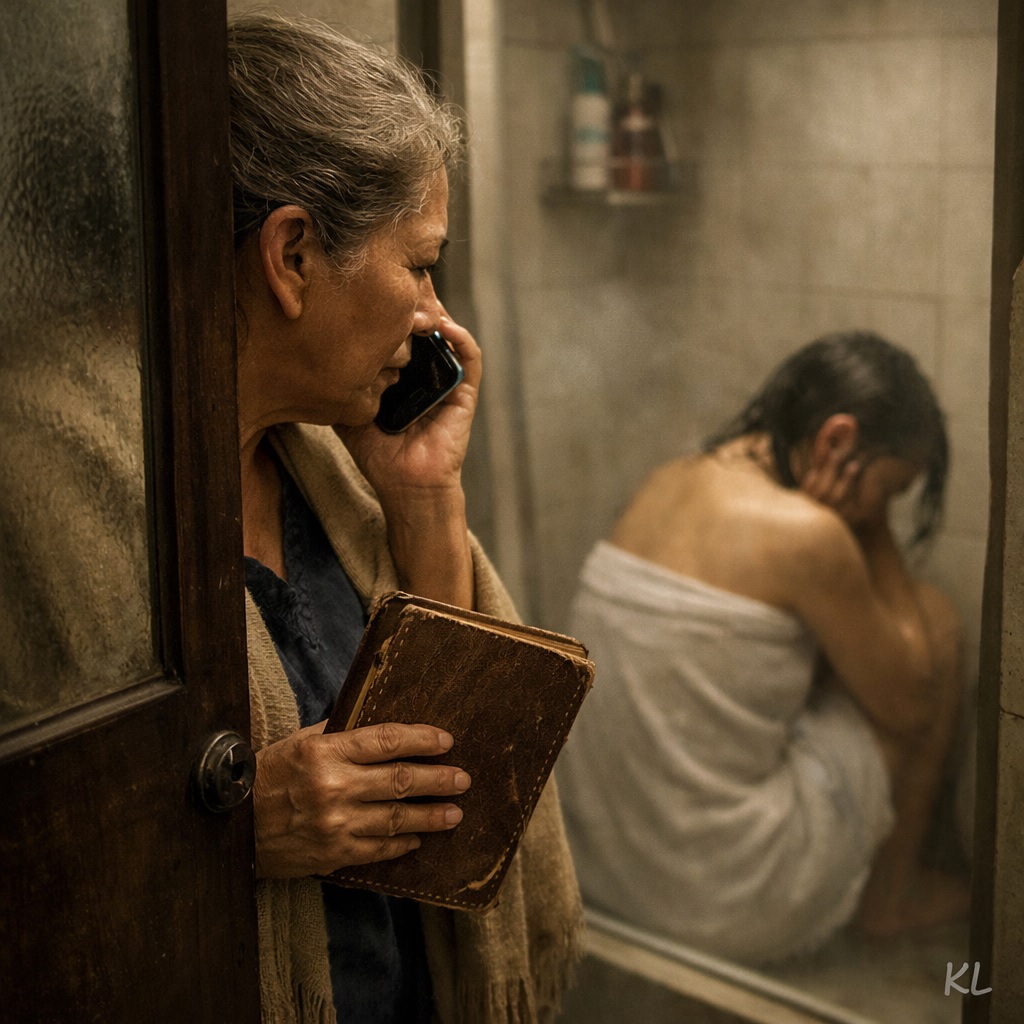 Mi nieta llegaba del trabajo y corría directo al baño, donde se quedaba encerrada durante horas sin querer salir. Eso se repitió durante mucho tiempo, hasta que un día su abuela decidió espiar para descubrir qué estaba ocurriendo. Y en el instante en que miró adentro, se quedó paralizada… De inmediato sacó un cuaderno viejo que había permanecido guardado durante décadas en una caja, donde había un número de teléfono al que jamás se había atrevido a llamar, y marcó…