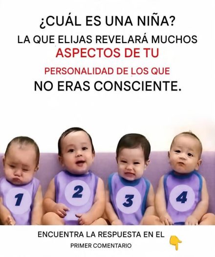 Nadie acierta a la primera… el test de los 4 bebés que revela cómo piensas realmente