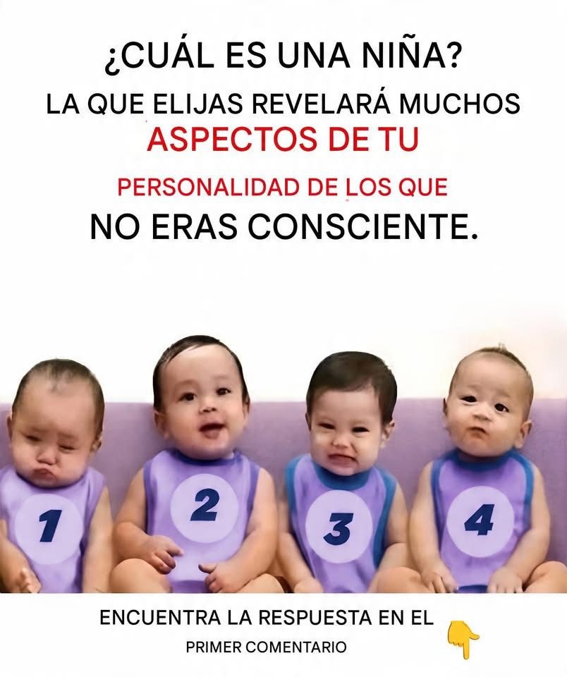 Nadie acierta a la primera… el test de los 4 bebés que revela cómo piensas realmente