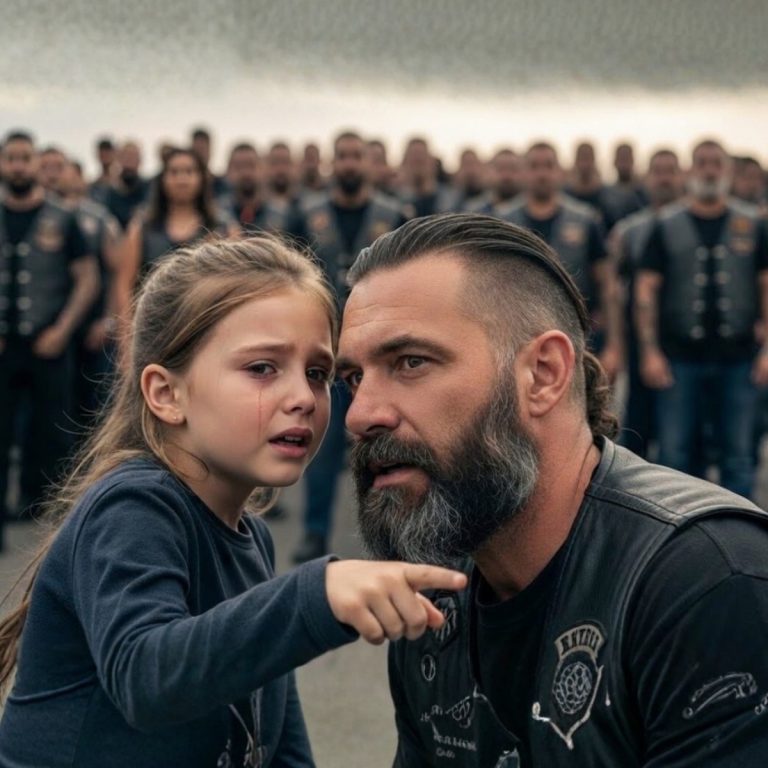 La niña susurró: “Me está persiguiendo”. Cincuenta personas en motocicletas formaron un muro a su alrededor.