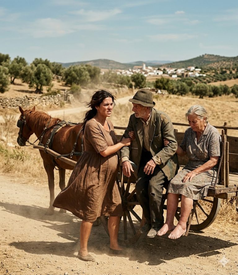 Viuda embarazada recoge a dos ancianos del camino… y días después descubre quiénes eran en realidad