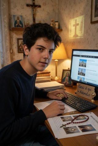 Quando Carlo sussurrò il desiderio del sacerdozio, capii che il suo computer stava già aprendo un altare-tantan