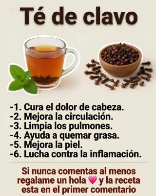 Té de Clavó de olor