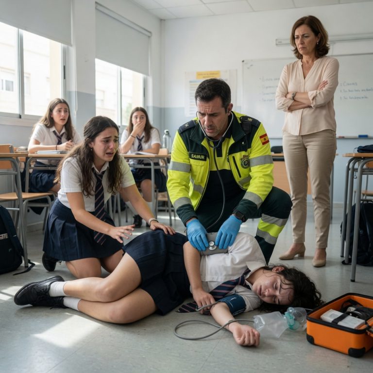 La maestra llamó “teatro” al desmayo de una alumna frente a todo el salón; minutos después, los paramédicos descubrieron el papel que había escondido durante dos semanas y todo cambió