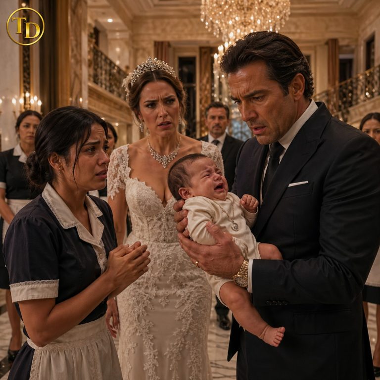 O choro da bebê da empregada enfureceu a noiva, mas quando o milionário viu a medalhinha da menina, um segredo sombrio veio à tona