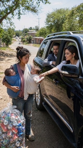 Echó a su esposa a la calle por su amante, pero 1 año después la vio pepenando en la carretera con 2 bebés y descubrió 1 secreto que le destrozó la vida